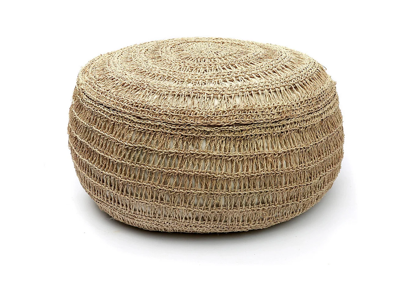 Le Pouf en Jonc de Mer - Naturel - M