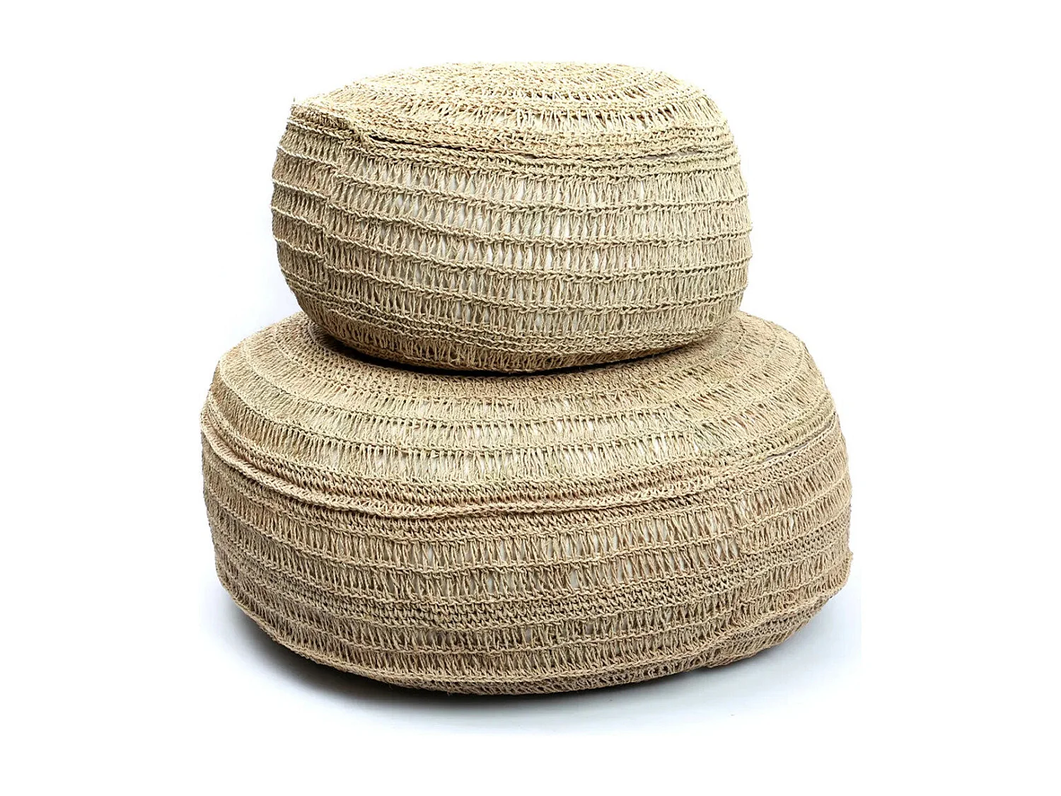 Le Pouf en Jonc de Mer - Naturel - M