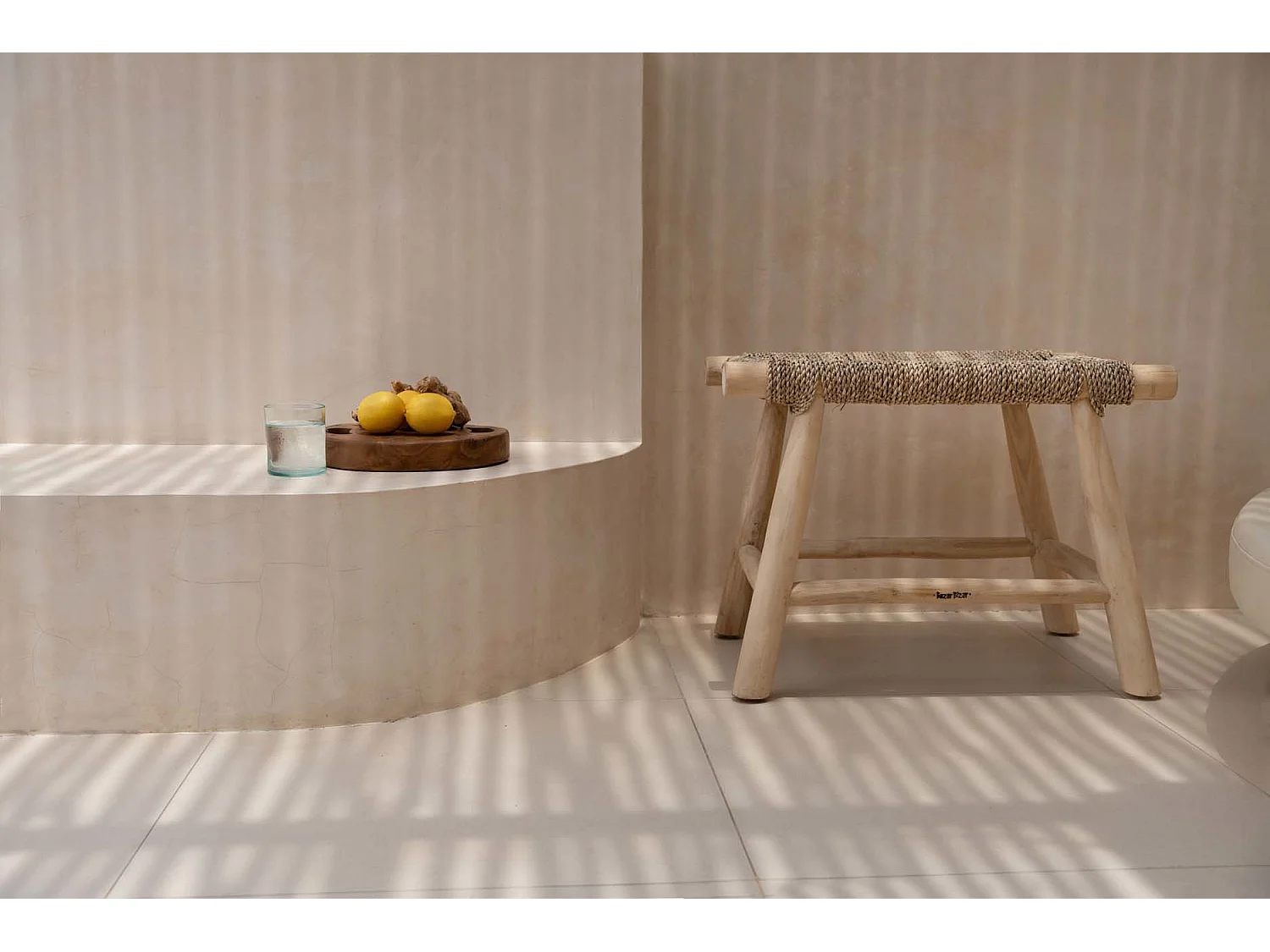 Der Porto Seegras Hocker - Natur - M