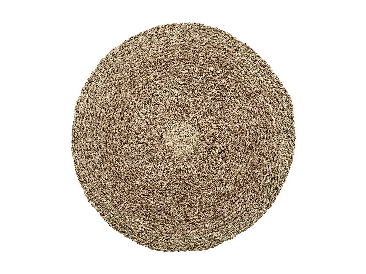 Tapijt Mekong River Natuurlijk Rond 90cm - Handgemaakt van Zeegras - Kuststijl