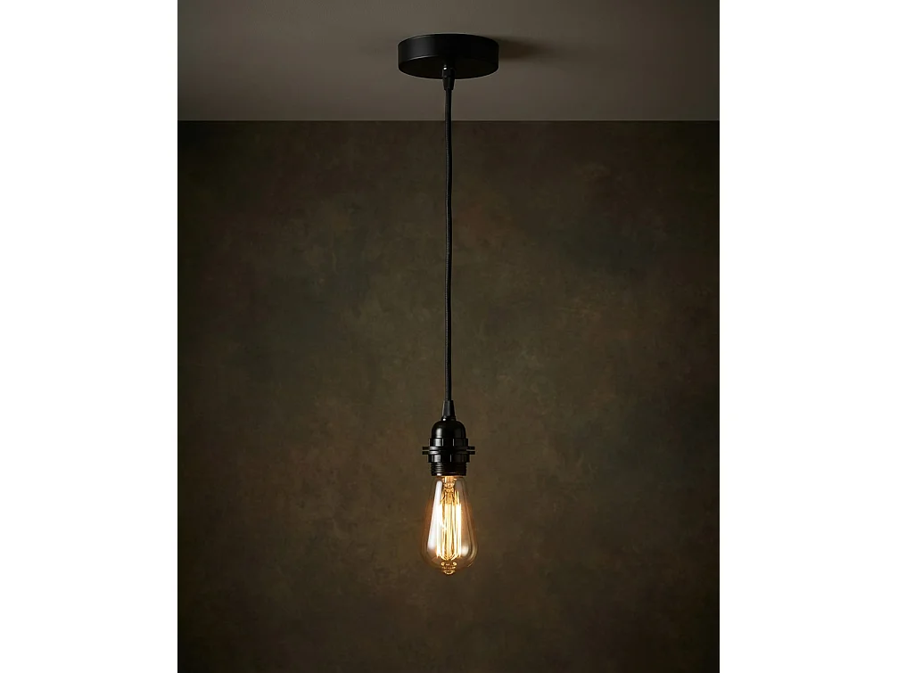 Rosace De Plafond - Noir - 1 Douille