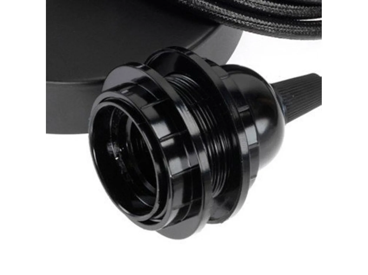 Rosace De Plafond - Noir - 1 Douille