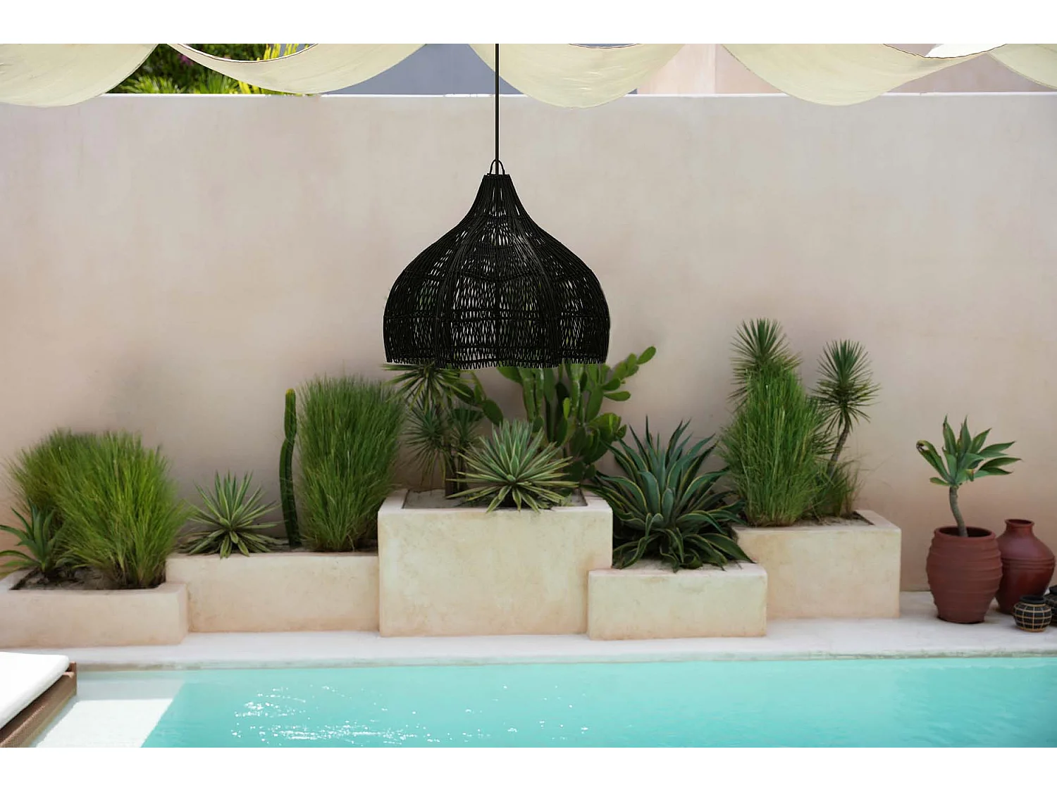 Die Whipped Pendelleuchte - Schwarz - M