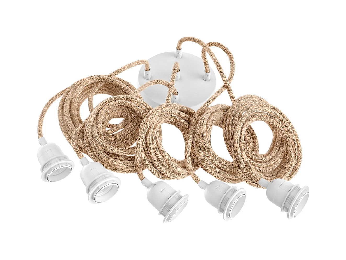 Lampes à Poser Au Plafond - Blanc Naturel - 5 Fixations