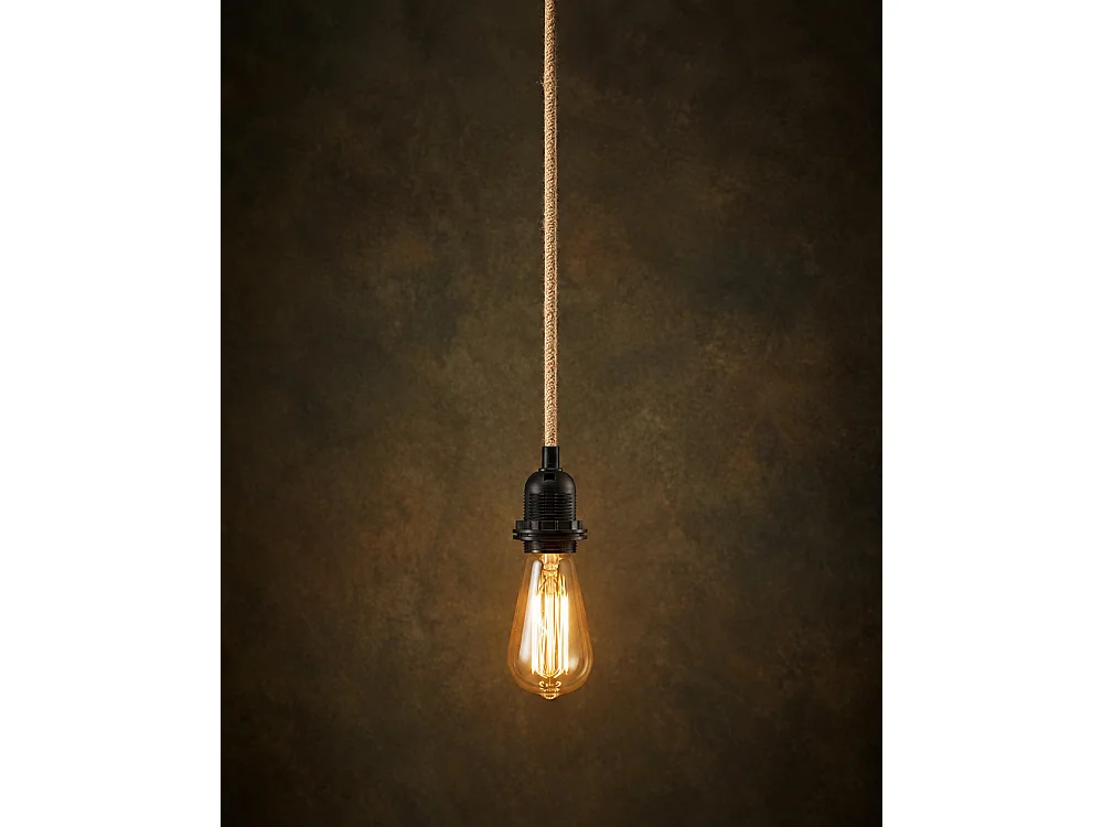 Douille de Plafond - Naturel Noir - 1 Pièce