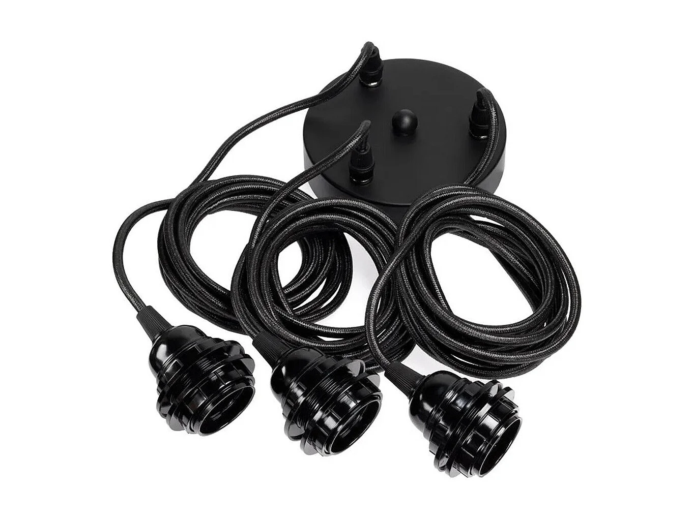 Fitting Lampen Decke - Schwarz - 3 Armaturen