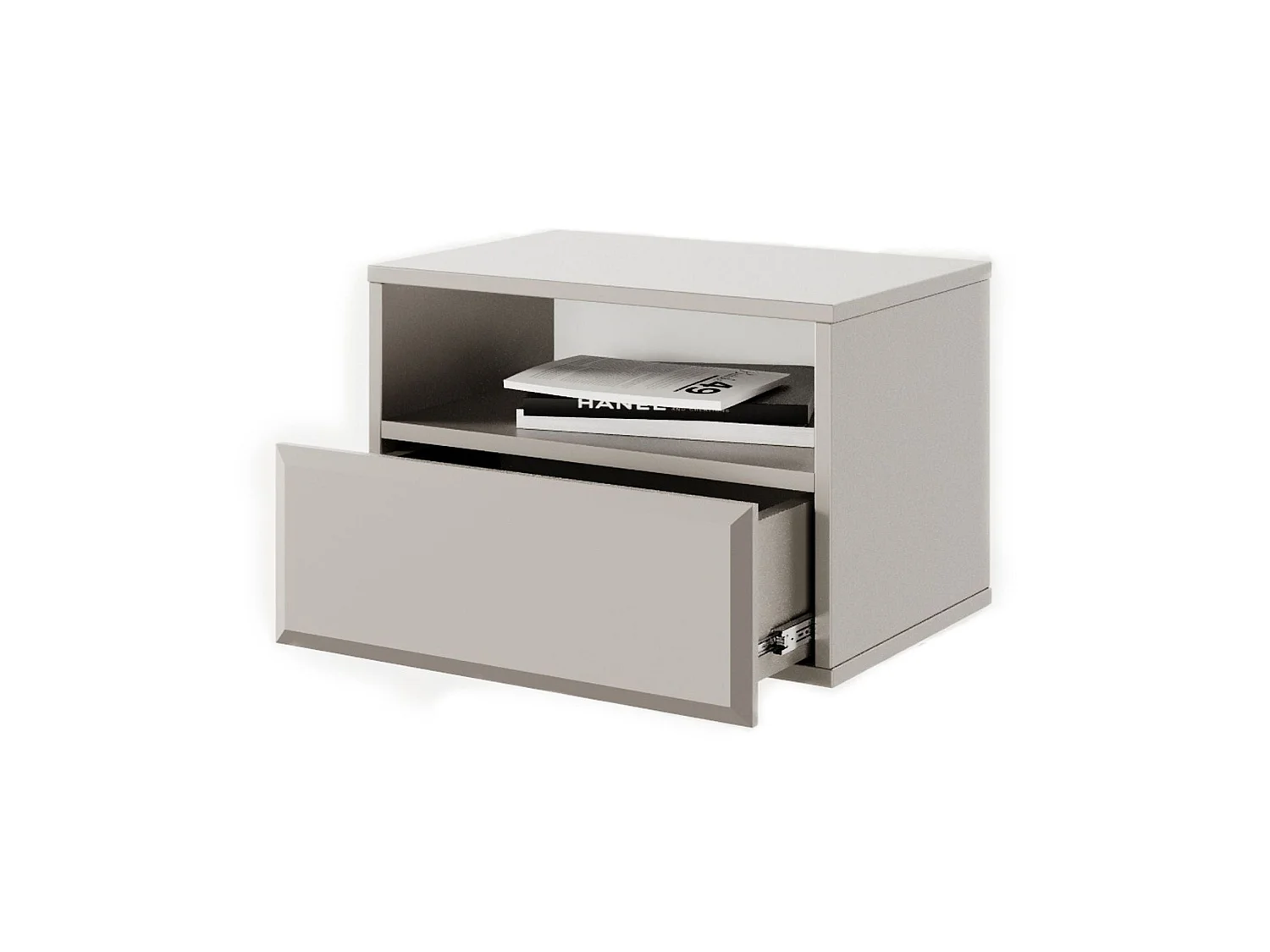 Mesita de noche colgante con cajón – Beige – 54 cm – CHOCOLATED