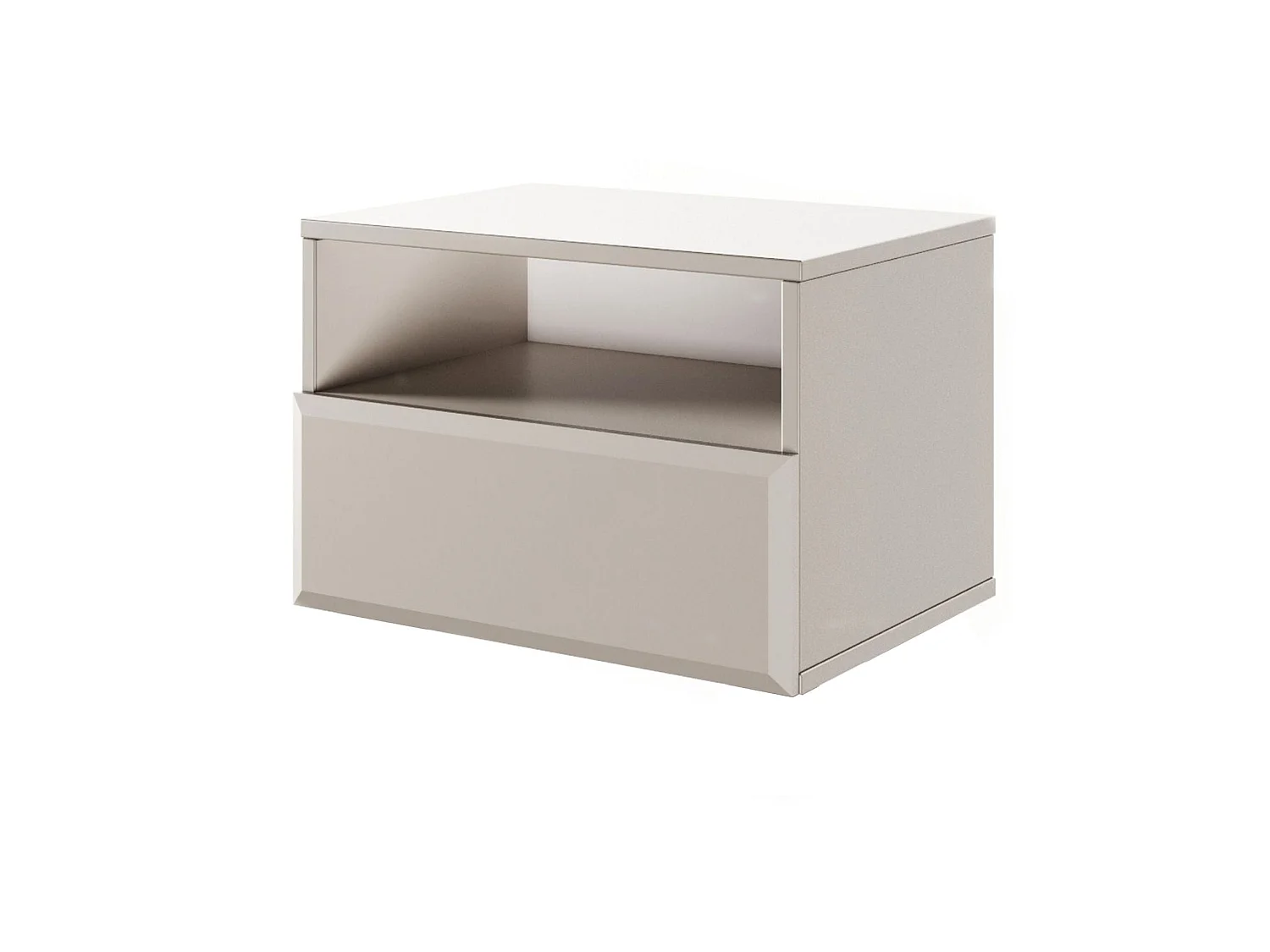 Mesita de noche colgante con cajón – Beige – 54 cm – CHOCOLATED