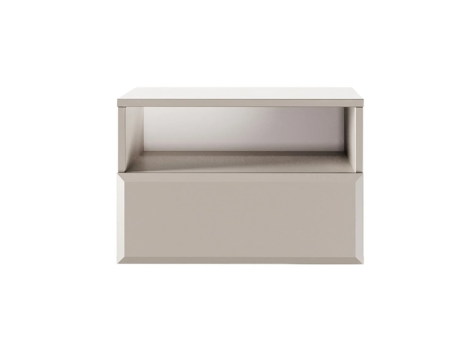 Mesita de noche colgante con cajón – Beige – 54 cm – CHOCOLATED