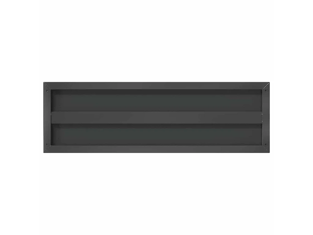 Étagères murales 2 pcs 75x23,5 cm noir acier inoxydable
