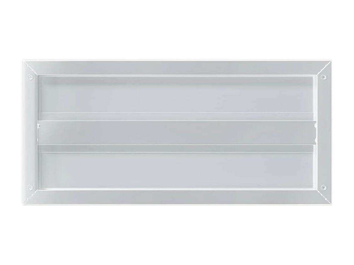 Étagères murales 2 pcs 50x23,5x3 cm argenté acier inoxydable