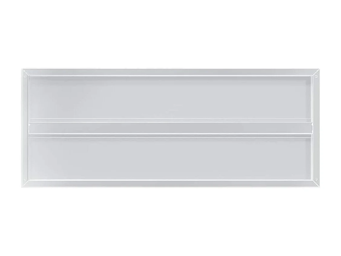 Estantes de pared 2 uds acero inoxidable plateado 100x40x3 cm