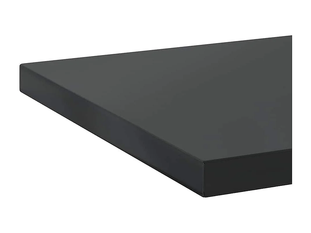 Étagères murales 2 pcs 100x40x3 cm noir acier inoxydable