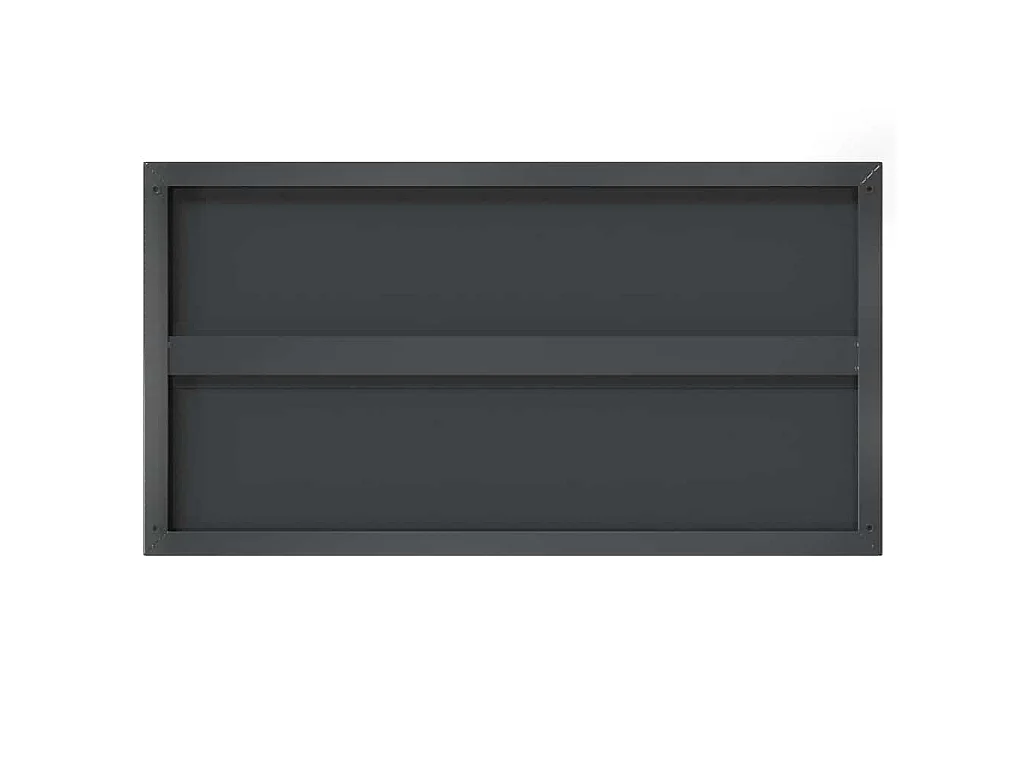 Étagères murales 2 pcs 75x40 cm noir acier inoxydable