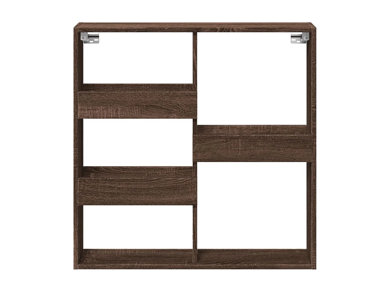 Wandschrank Braun Eichen-Optik 80x15x80 cm Holzwerkstoff
