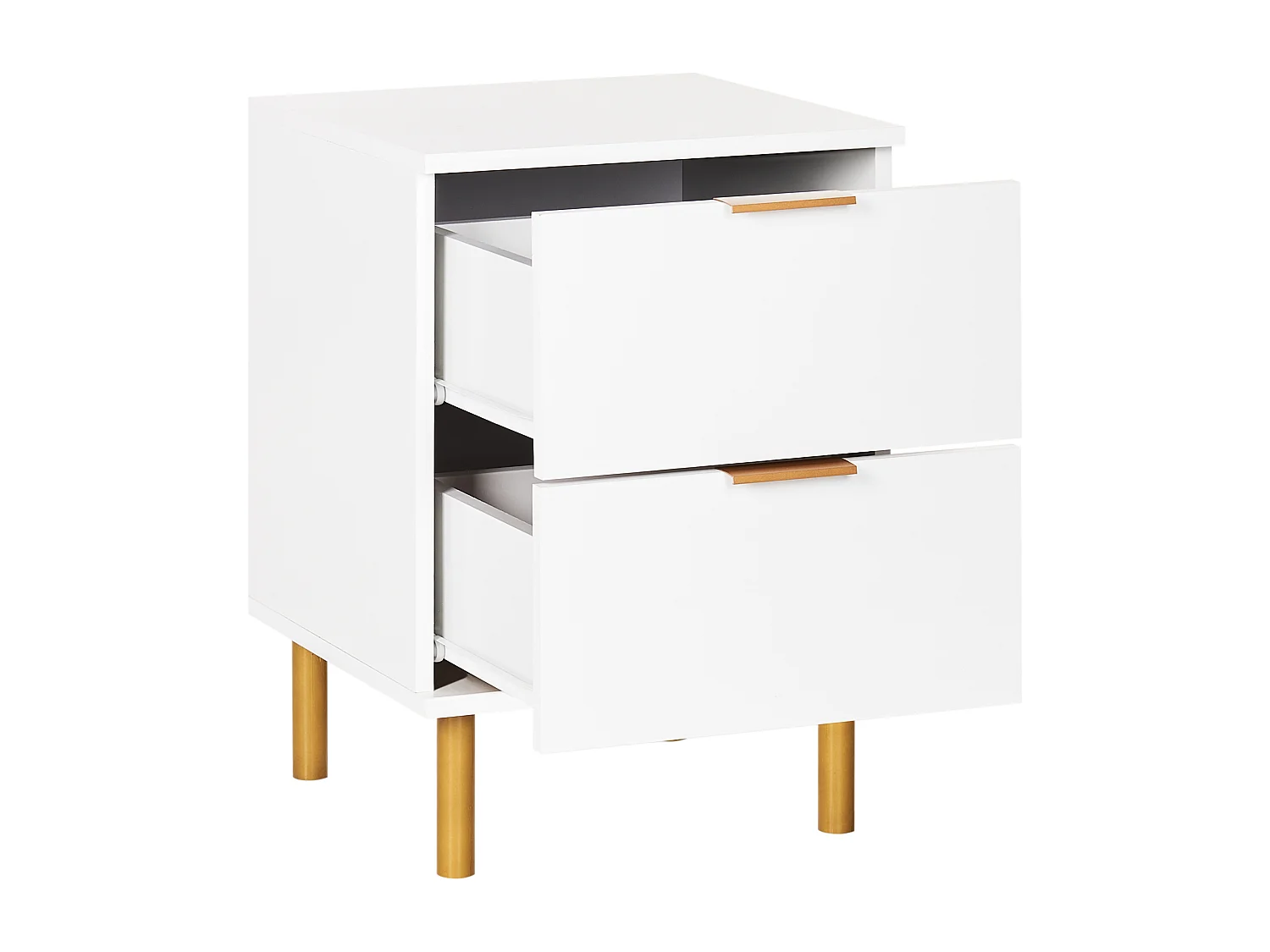 Comodino 2 cassetti WALPOLE Bianco