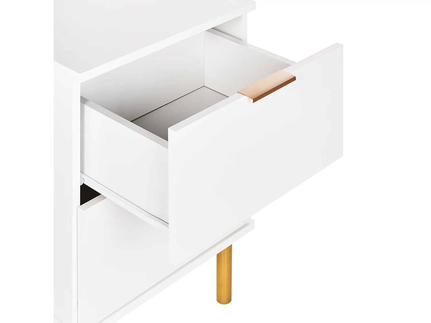 Comodino 2 cassetti WALPOLE Bianco