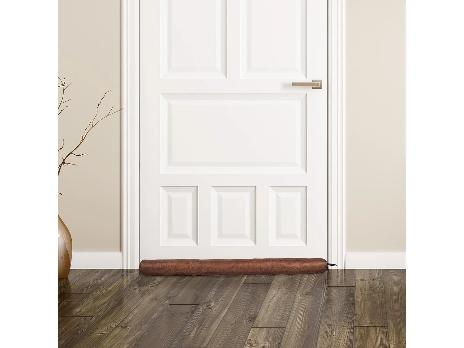 Boudin de porte en suédine collection MARTIN marron camel