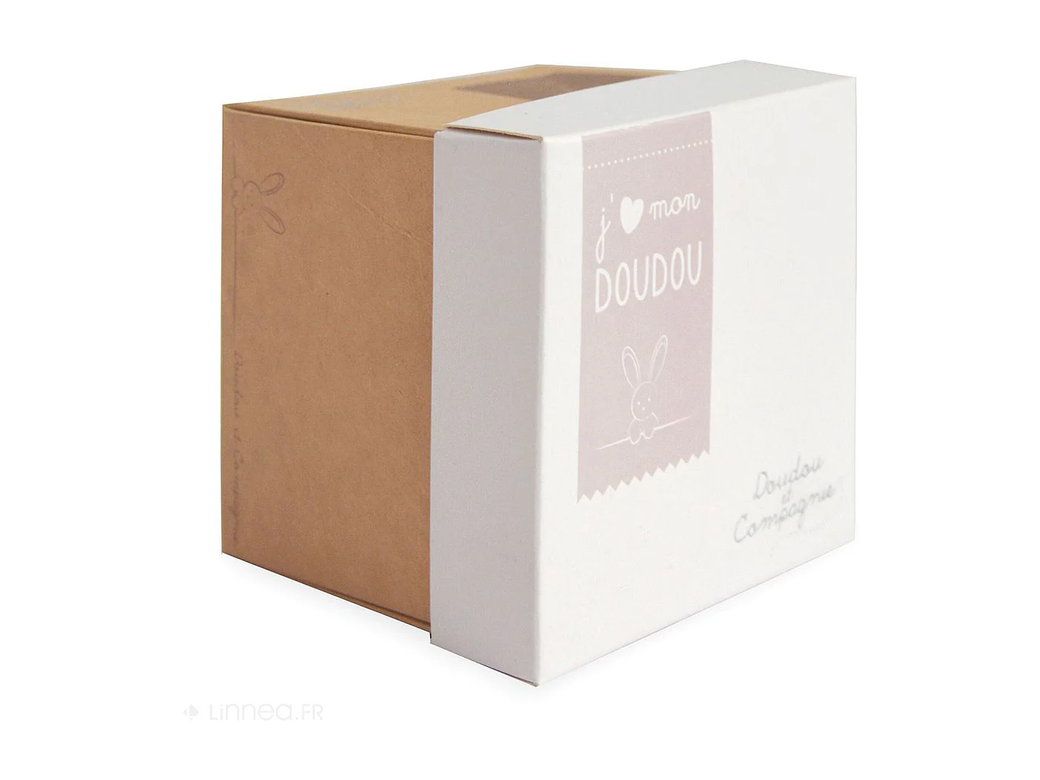 Doudou ours 10 cm polyester collection J'AIME MON DOUDOU beige naturel