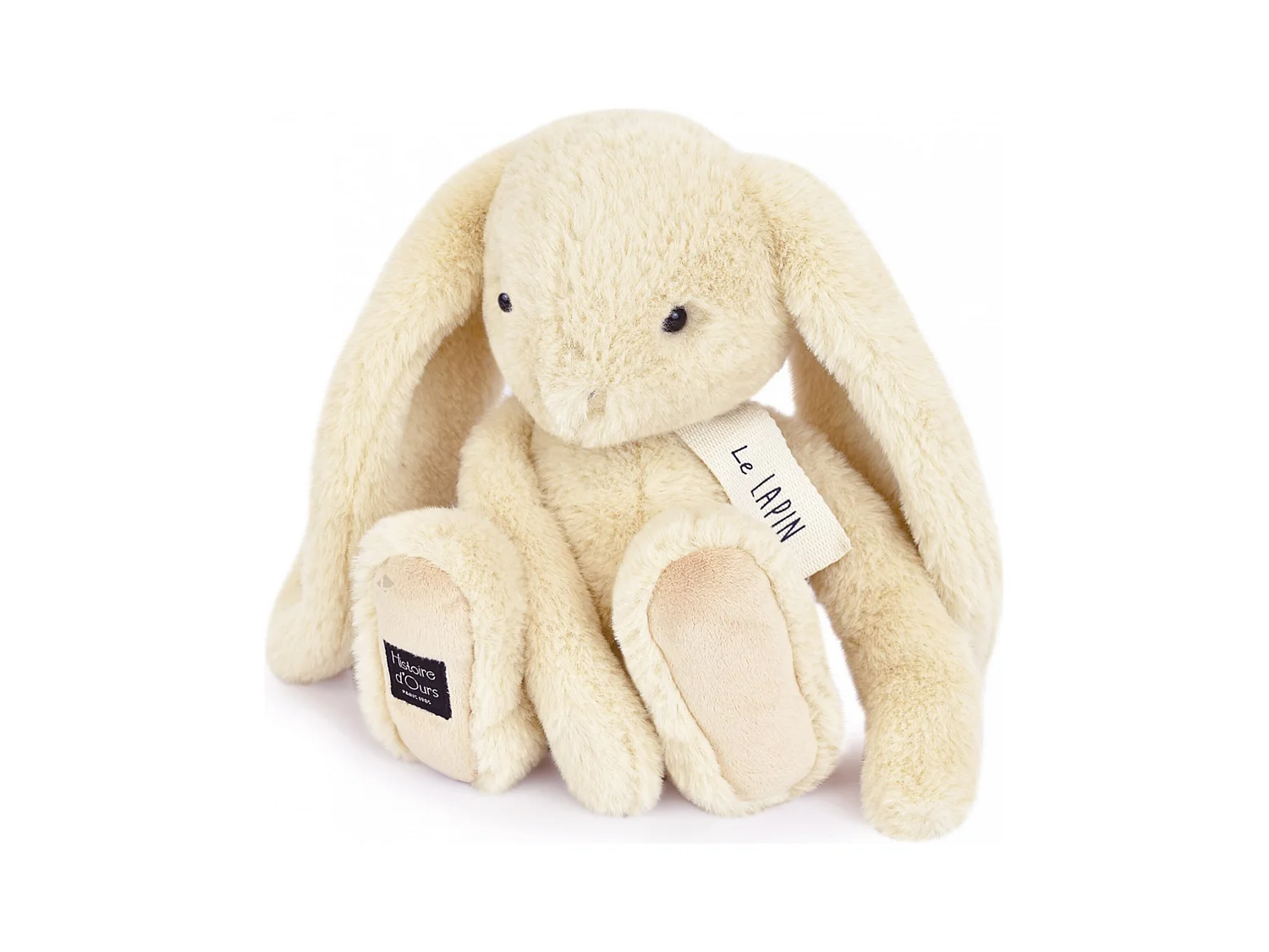 Peluche lapin 32 cm polyester collection LE LAPIN beige vanille