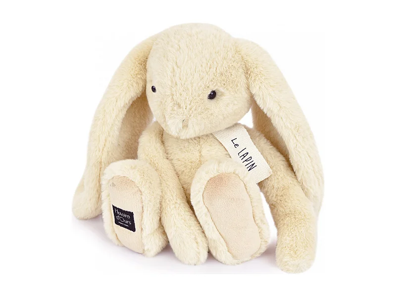 Peluche lapin 32 cm polyester collection LE LAPIN beige vanille