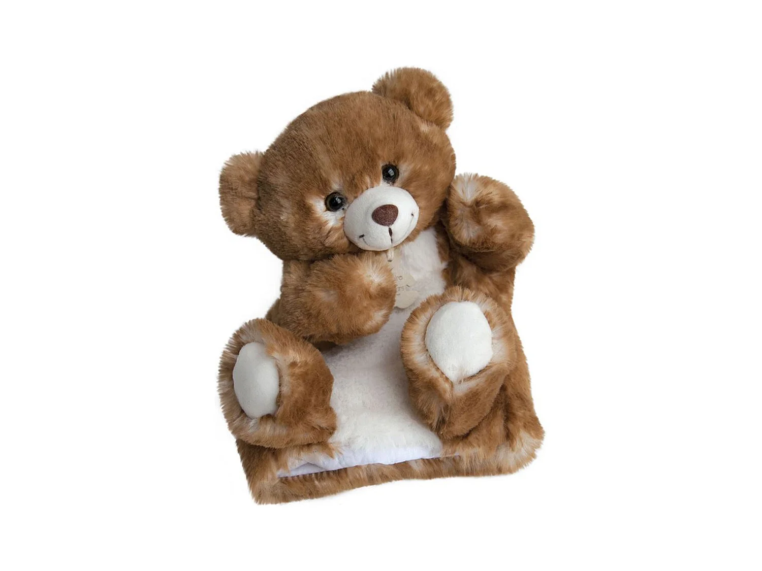 Doudou marionnette 25 cm polyester DOUCE MARIONNETTE ours marron