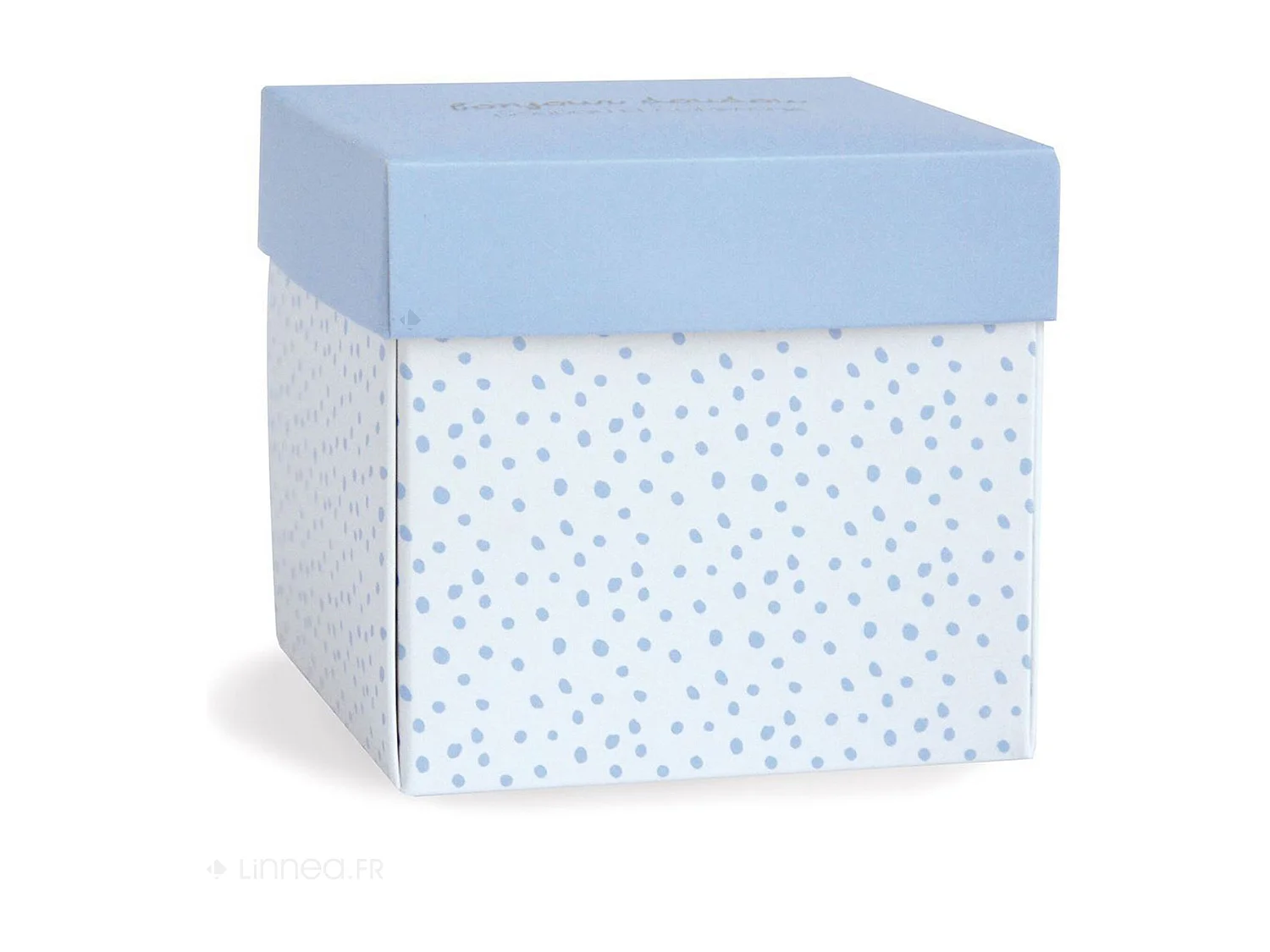 Doudou lapin 10 cm polyester collection J'AIME MON DOUDOU bleu