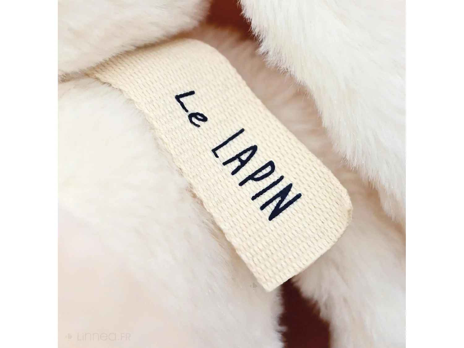 Peluche lapin 32 cm polyester collection LE LAPIN blanc