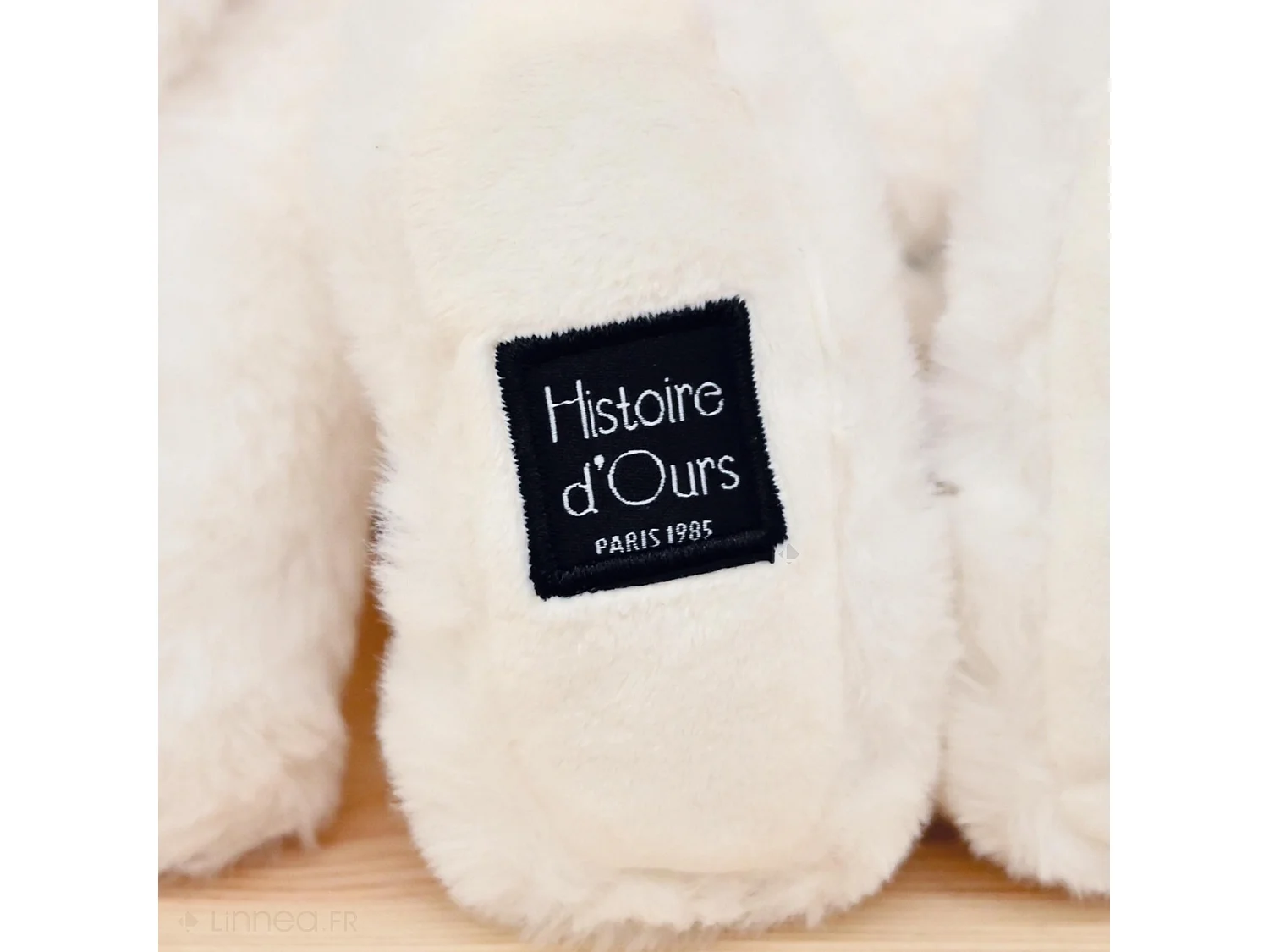 Peluche lapin 32 cm polyester collection LE LAPIN blanc