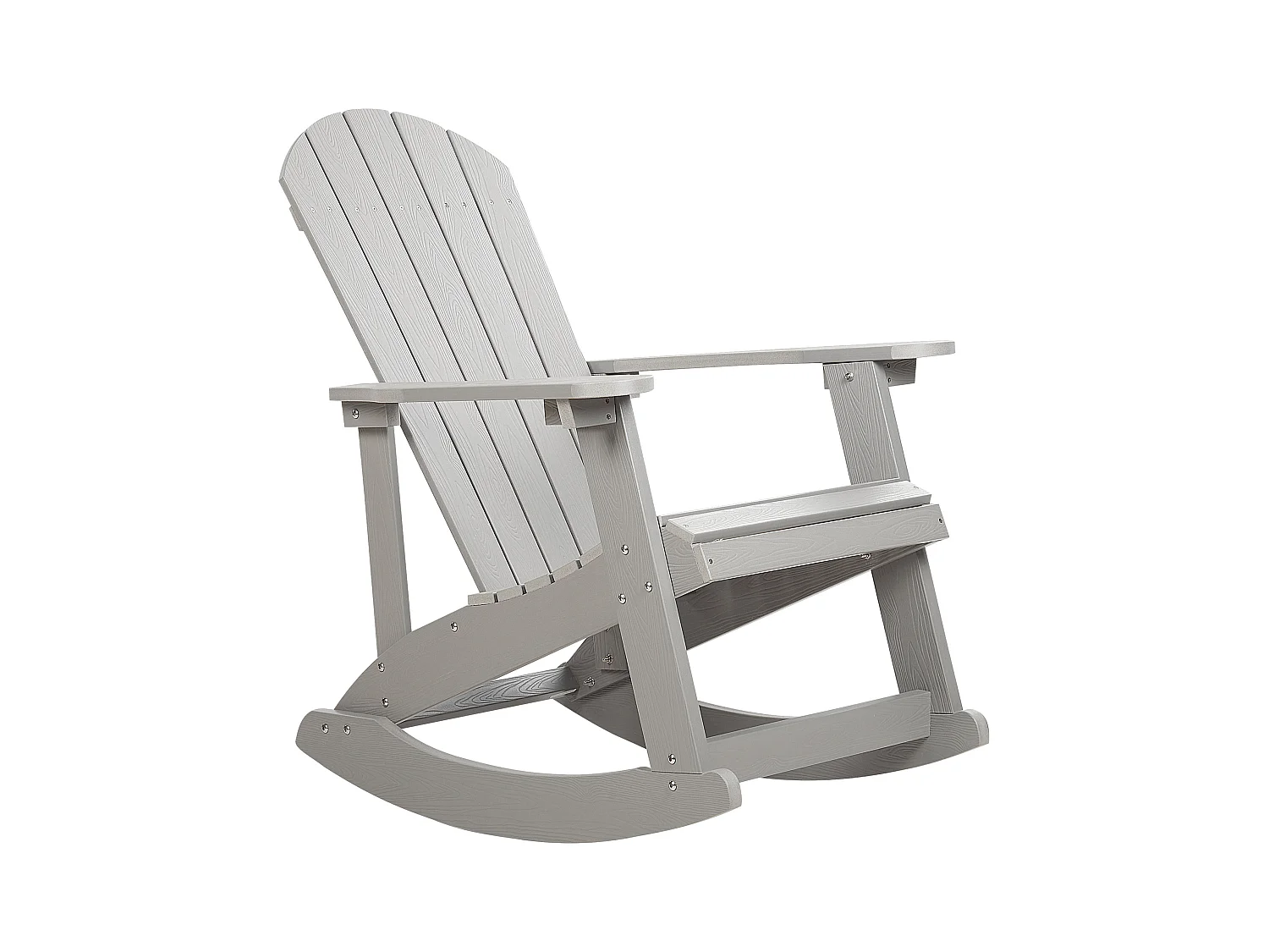 Fauteuil à bascule de jardin ADIRONDACK Gris clair
