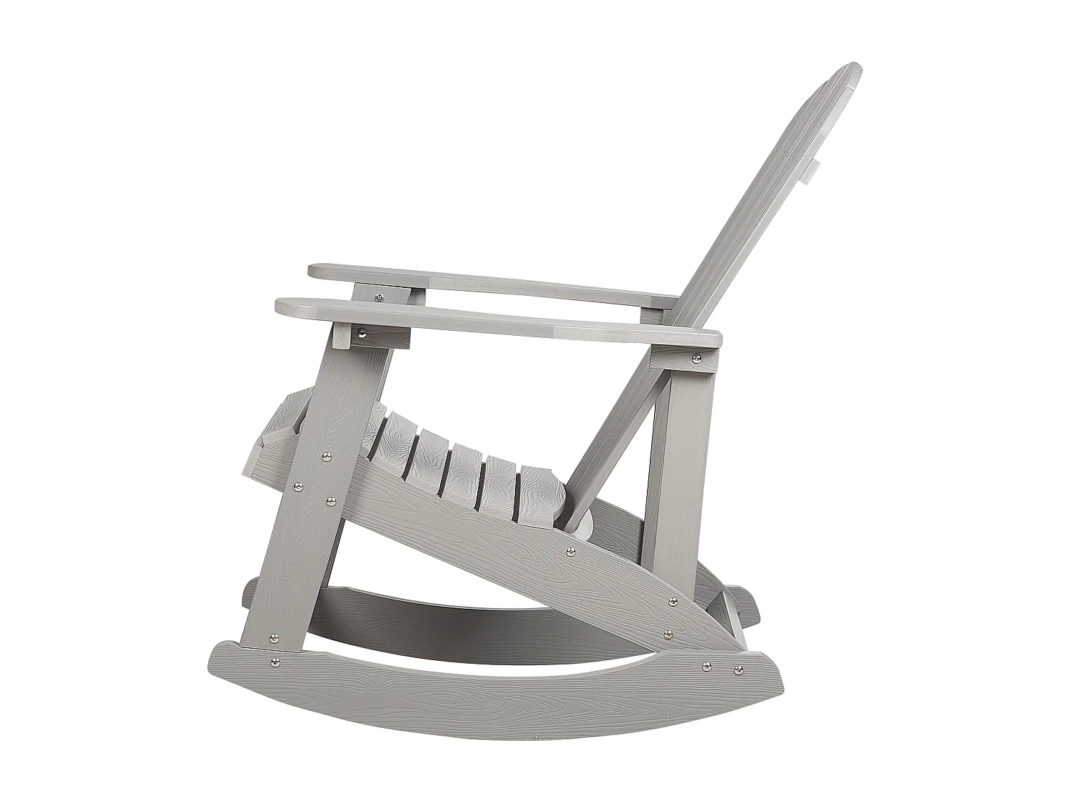 Fauteuil à bascule de jardin ADIRONDACK Gris clair