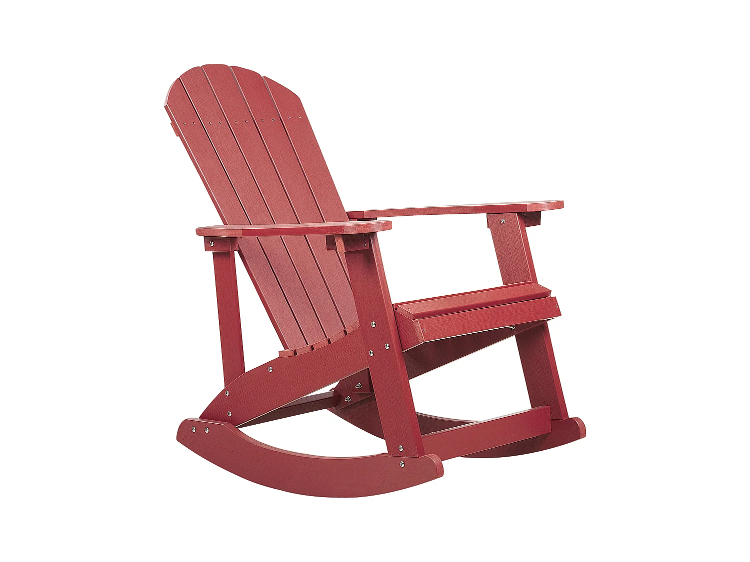 Fauteuil à bascule de jardin ADIRONDACK Rouge