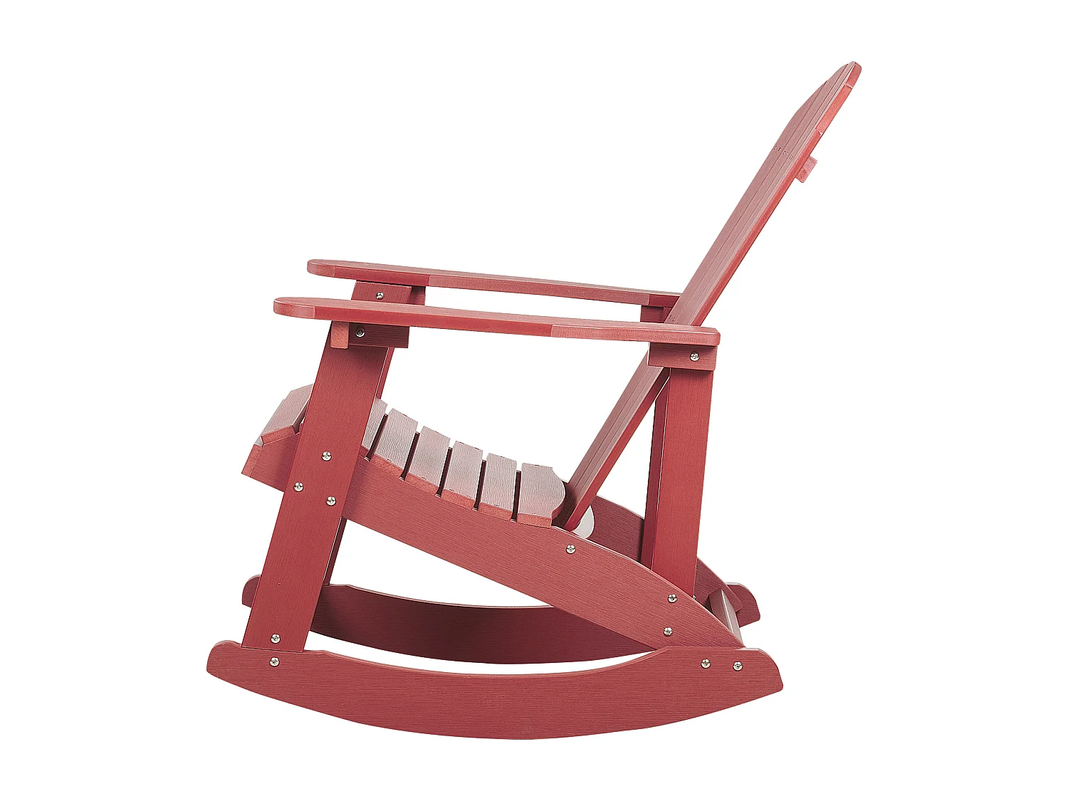 Fauteuil à bascule de jardin ADIRONDACK Rouge