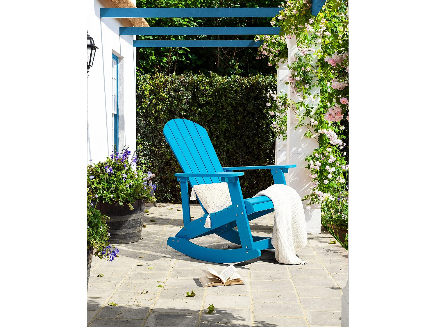 Garten-Schaukelstuhl ADIRONDACK Blau
