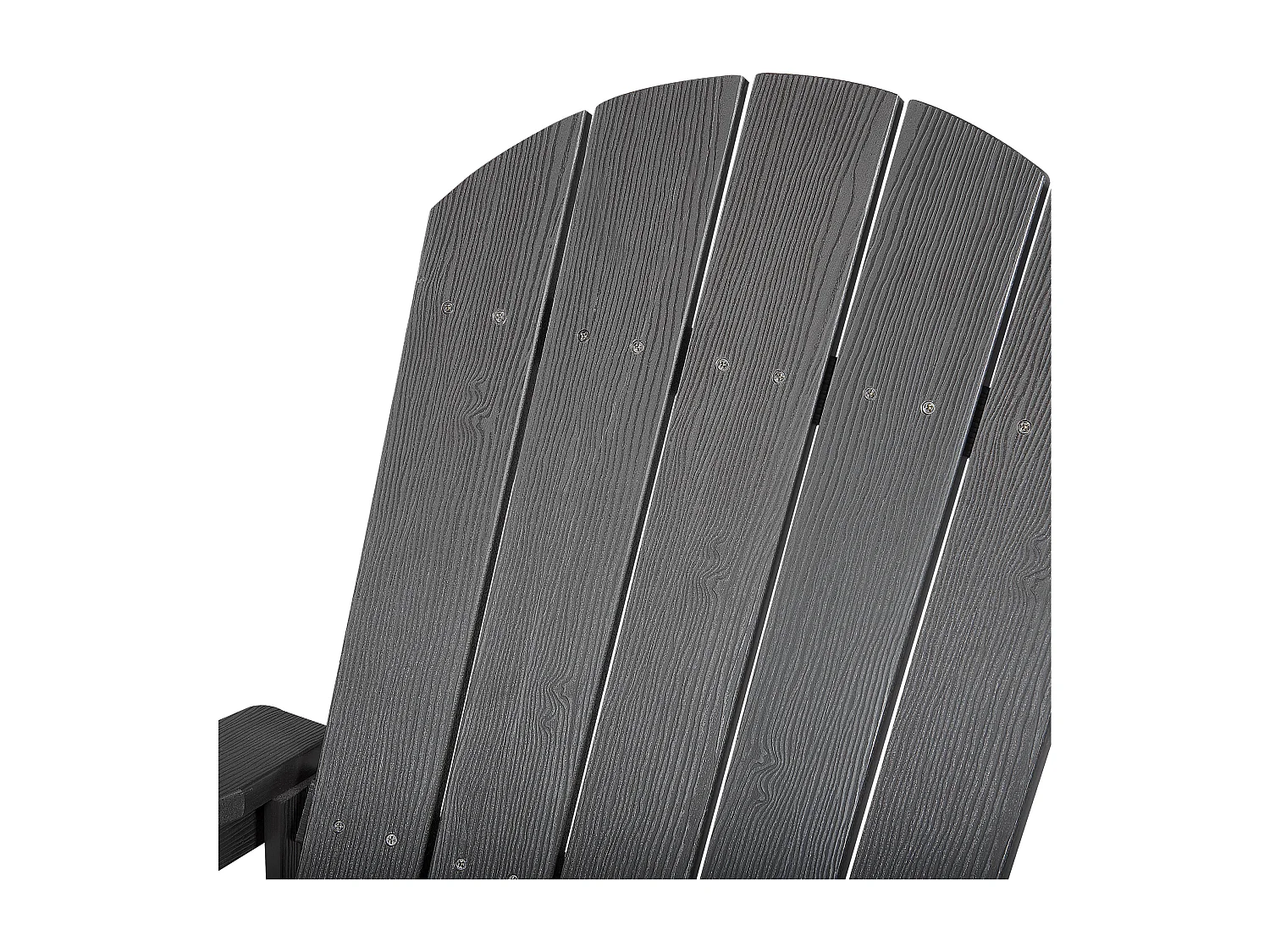 Fauteuil à bascule de jardin ADIRONDACK Gris foncé