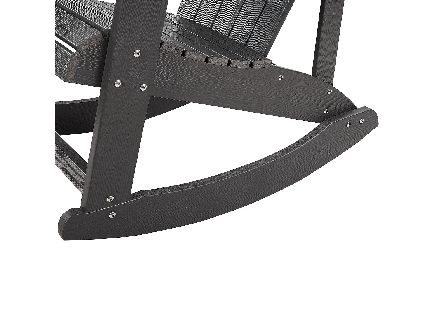 Fauteuil à bascule de jardin ADIRONDACK Gris foncé