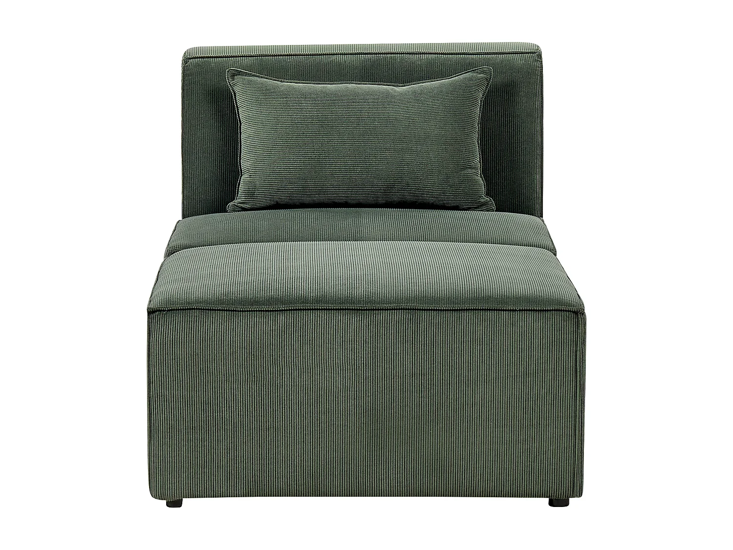 Chaiselongue LEMVIG Cord Dunkelgrün