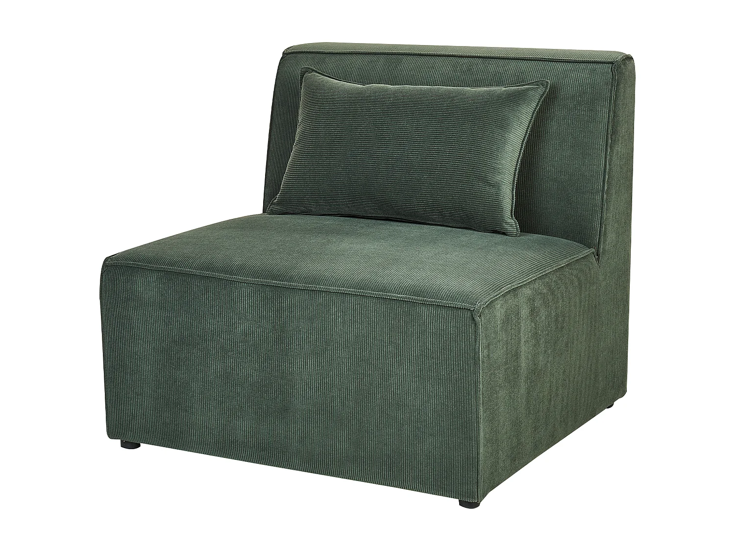 Chaiselongue LEMVIG Cord Dunkelgrün