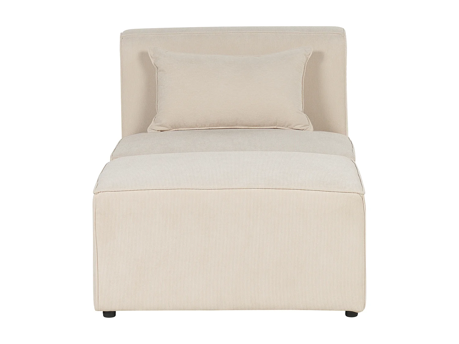 Chaise longue LEMVIG Corduroy Lichtbeige
