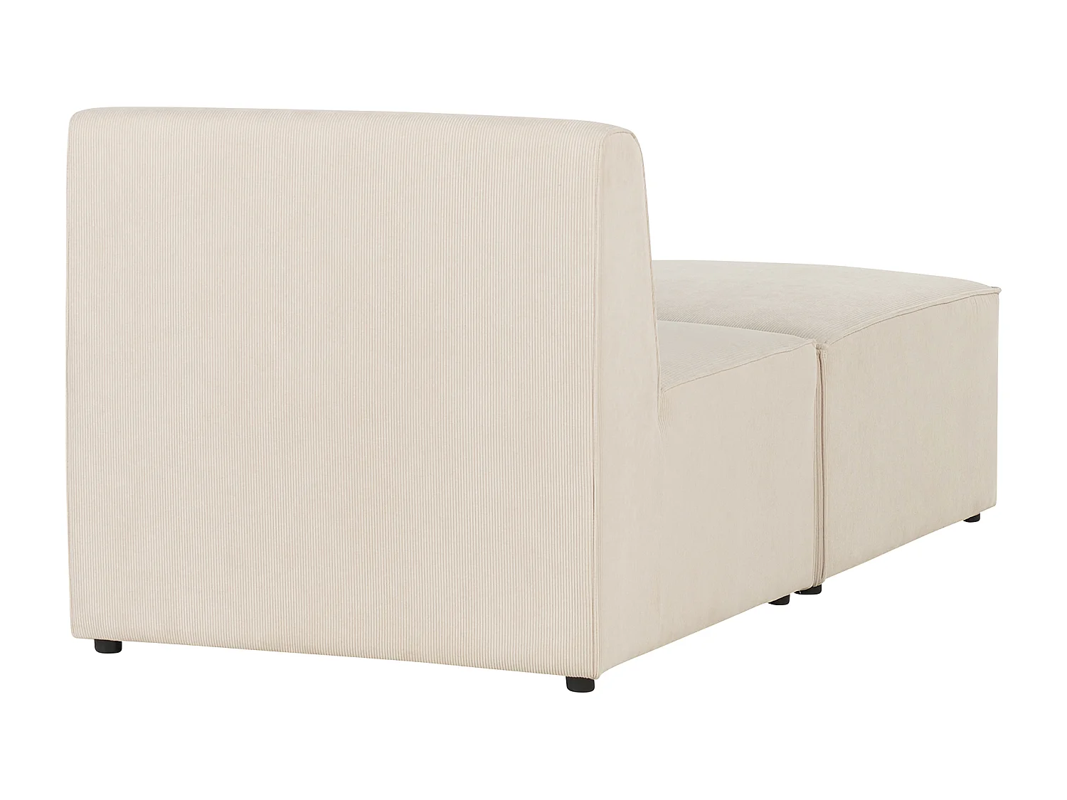 Chaise longue LEMVIG Corduroy Lichtbeige