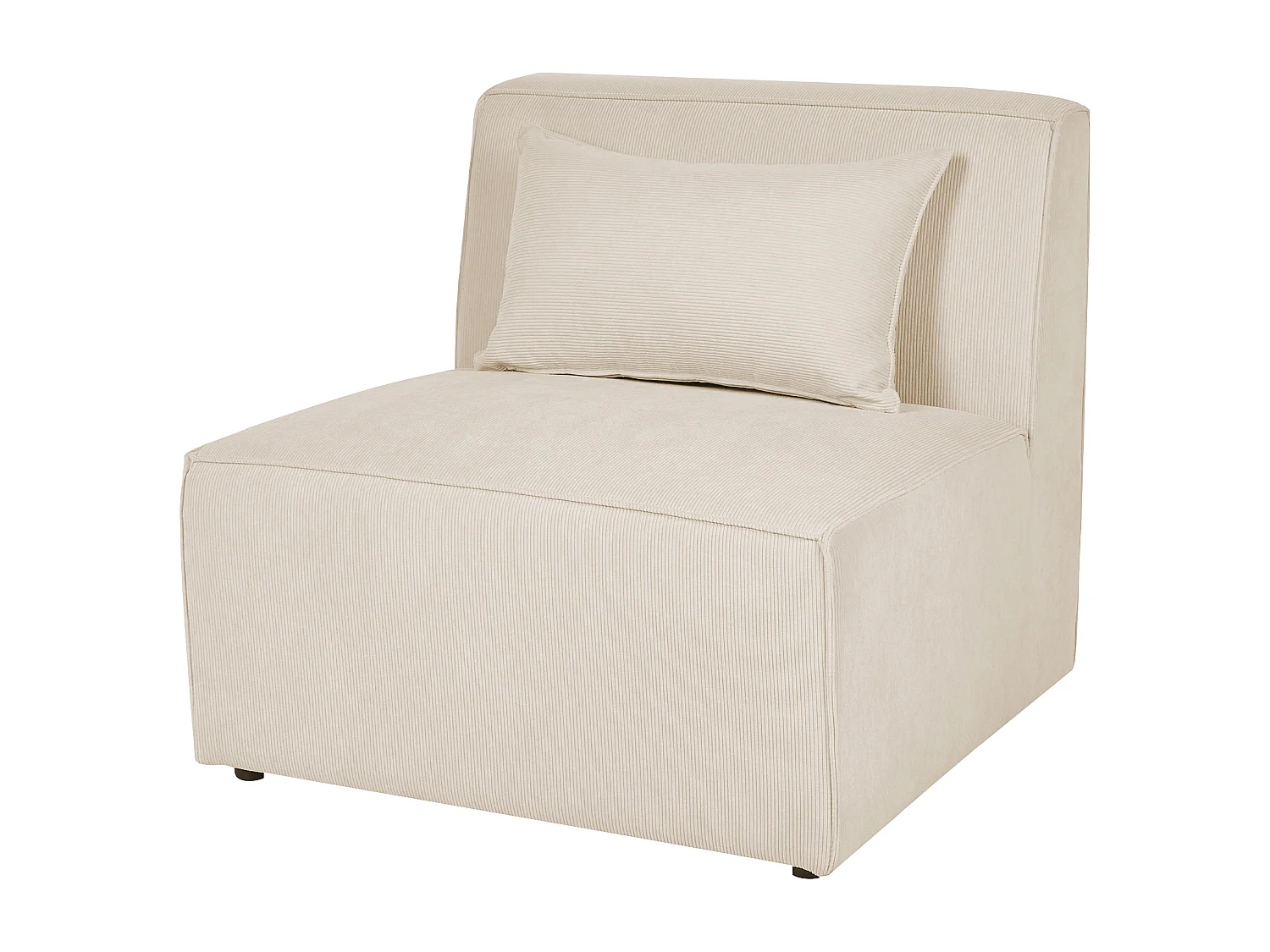 Chaise longue LEMVIG Corduroy Lichtbeige