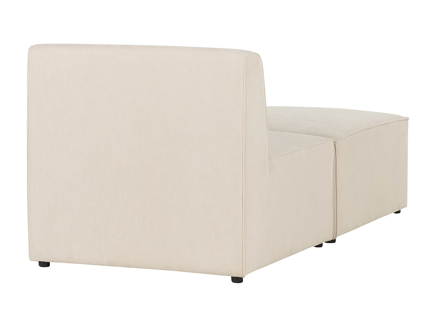 Chaiselongue LEMVIG Cord Hellbeige