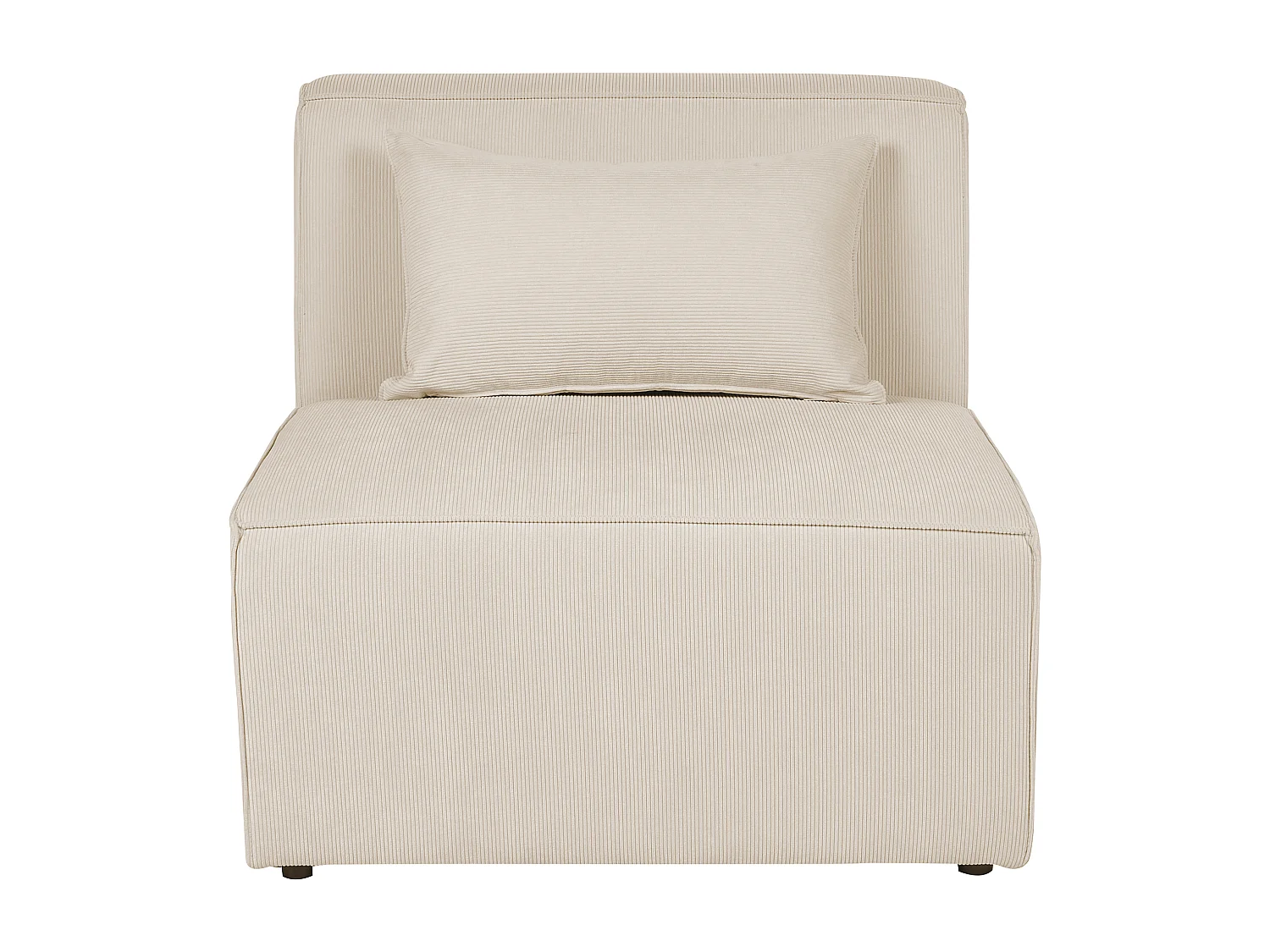Chaiselongue LEMVIG Cord Hellbeige