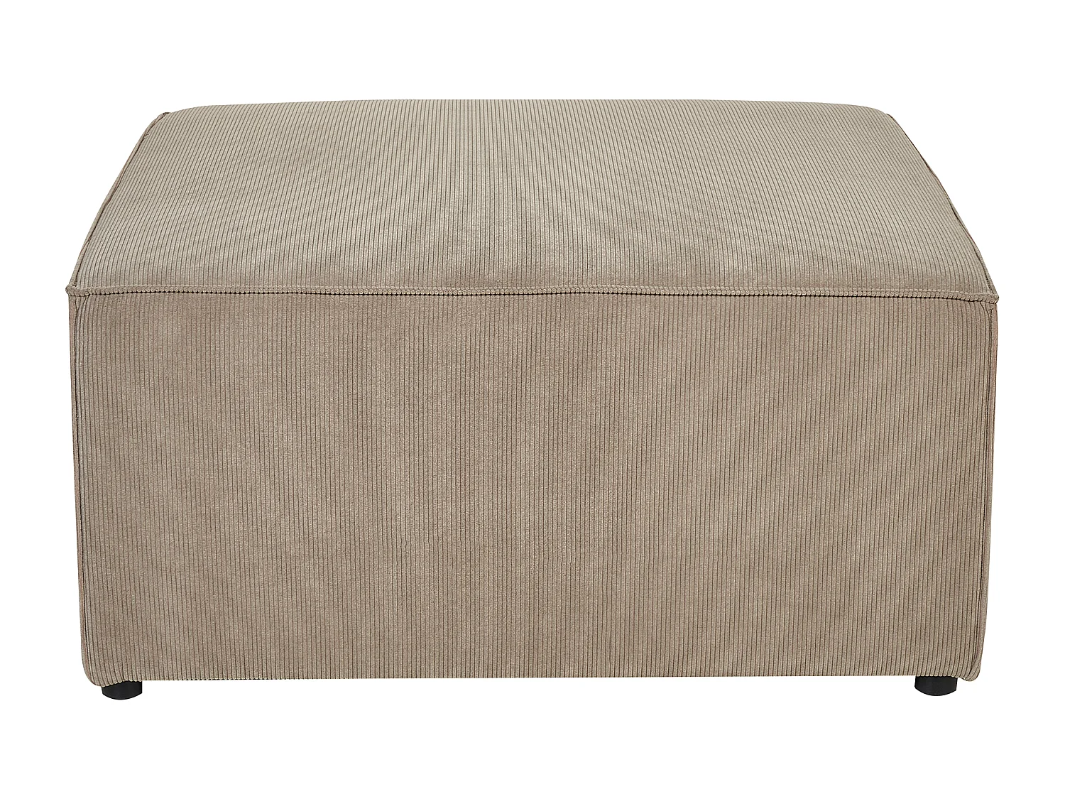 Chaise longue LEMVIG Velours côtelé Taupe