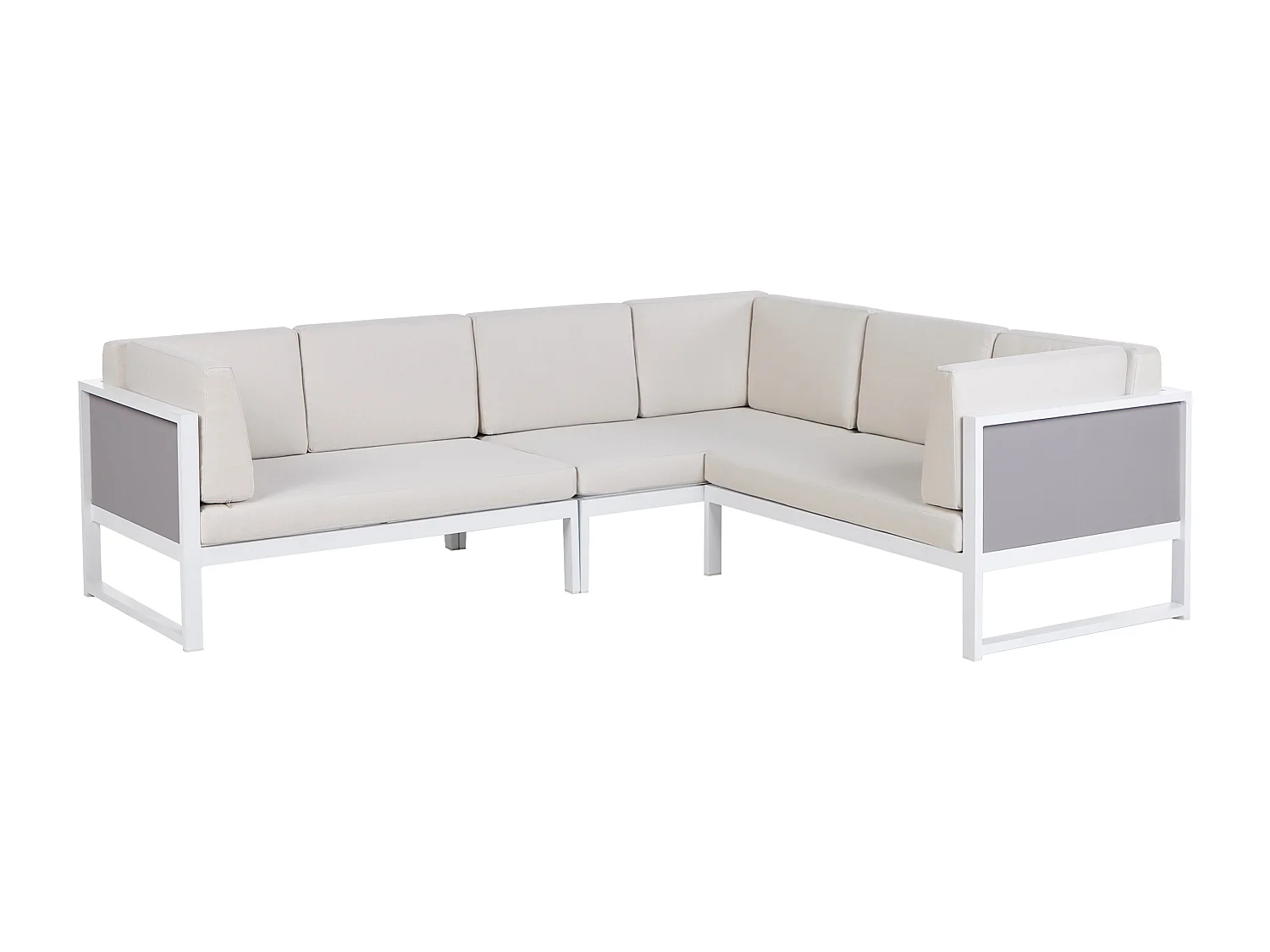 Ensemble de housses de coussins d'extérieur CASTELLA Blanc cassé