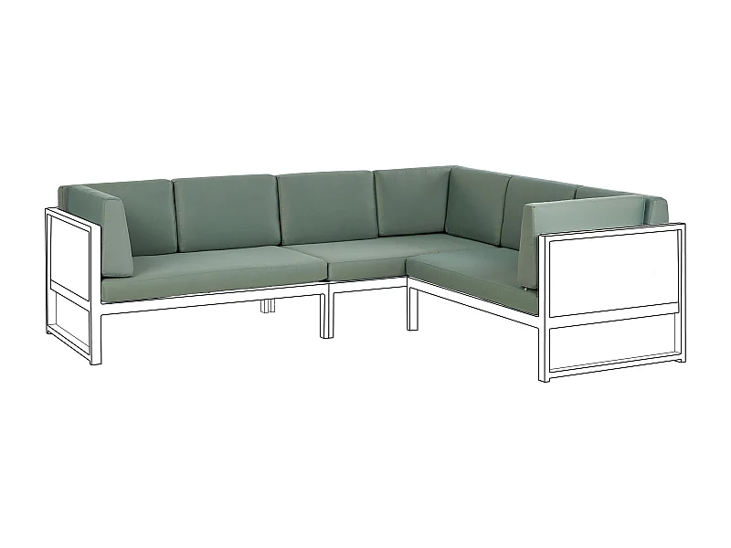 Outdoor Kissenbezug Set CASTELLA Grün