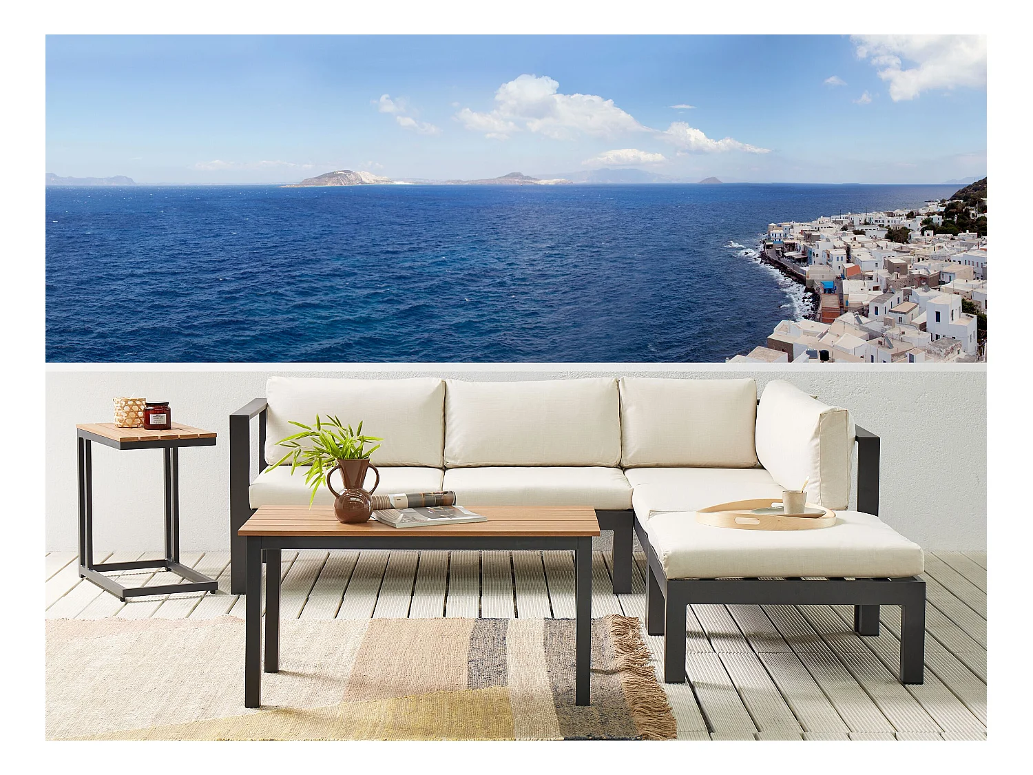 Outdoor Kissenbezug Set MESSINA Beige
