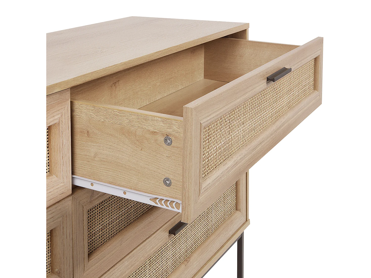 Commode à 6 tiroirs PASCO Marron clair