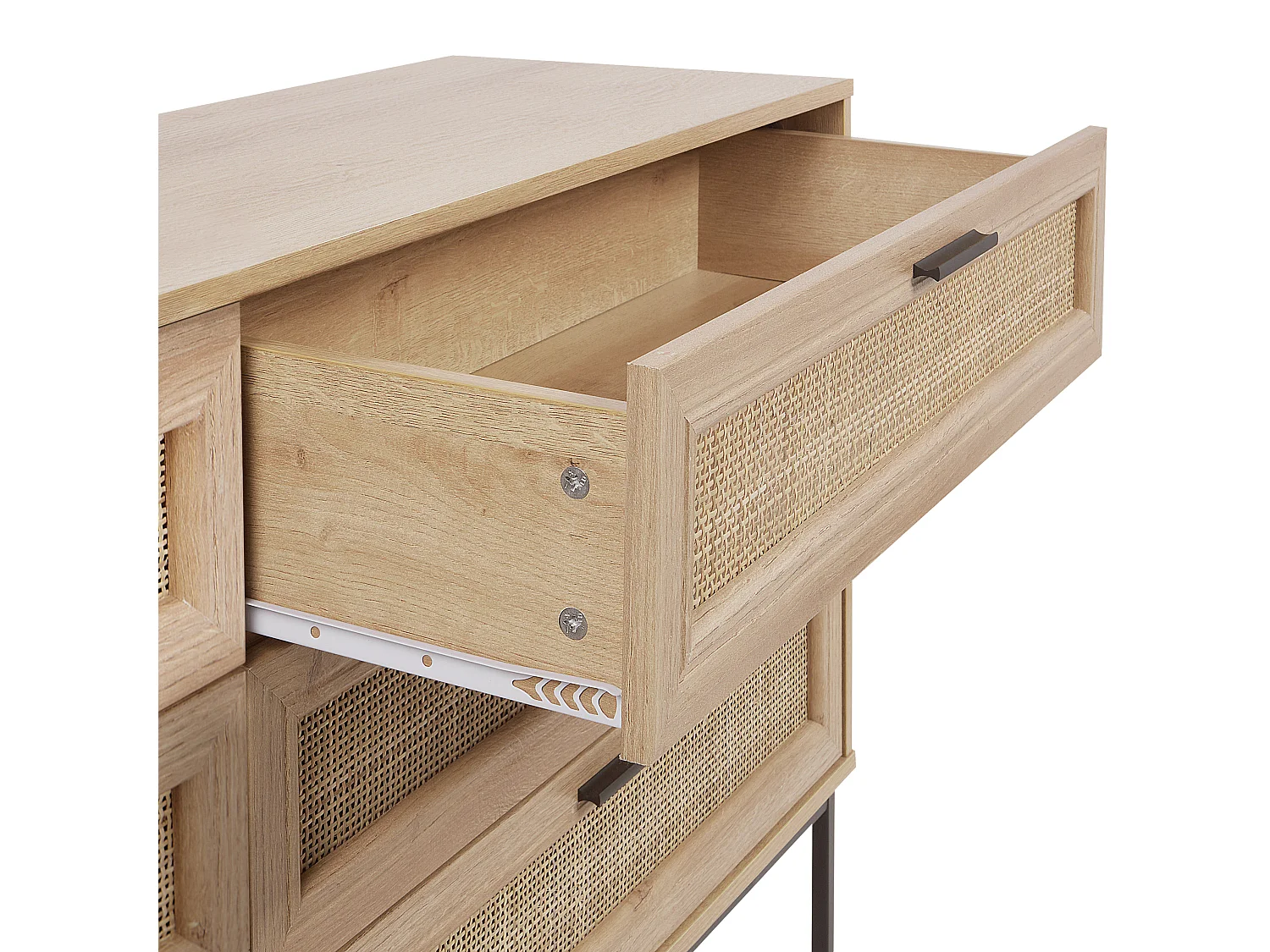 Commode à 6 tiroirs PASCO Marron clair