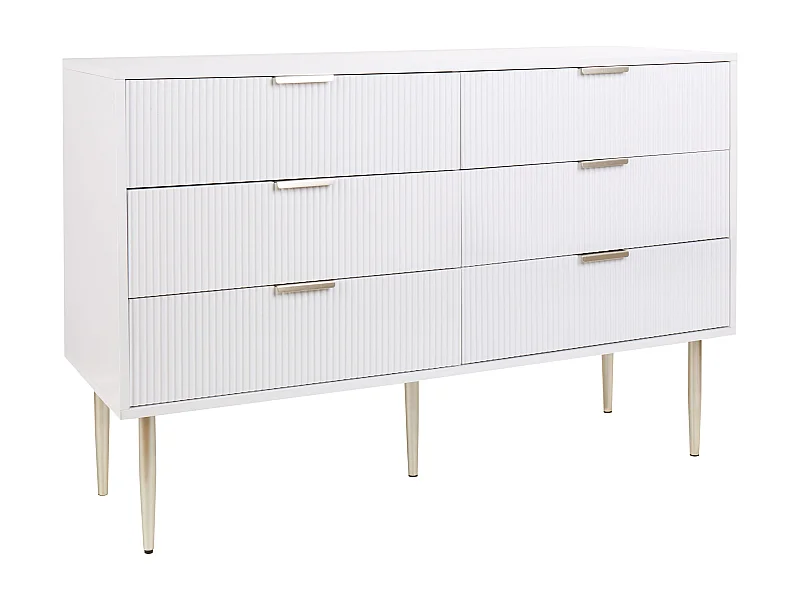 Ladekast 6 lades SOHO Wit